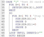E100 Port Tester MMBASIC code